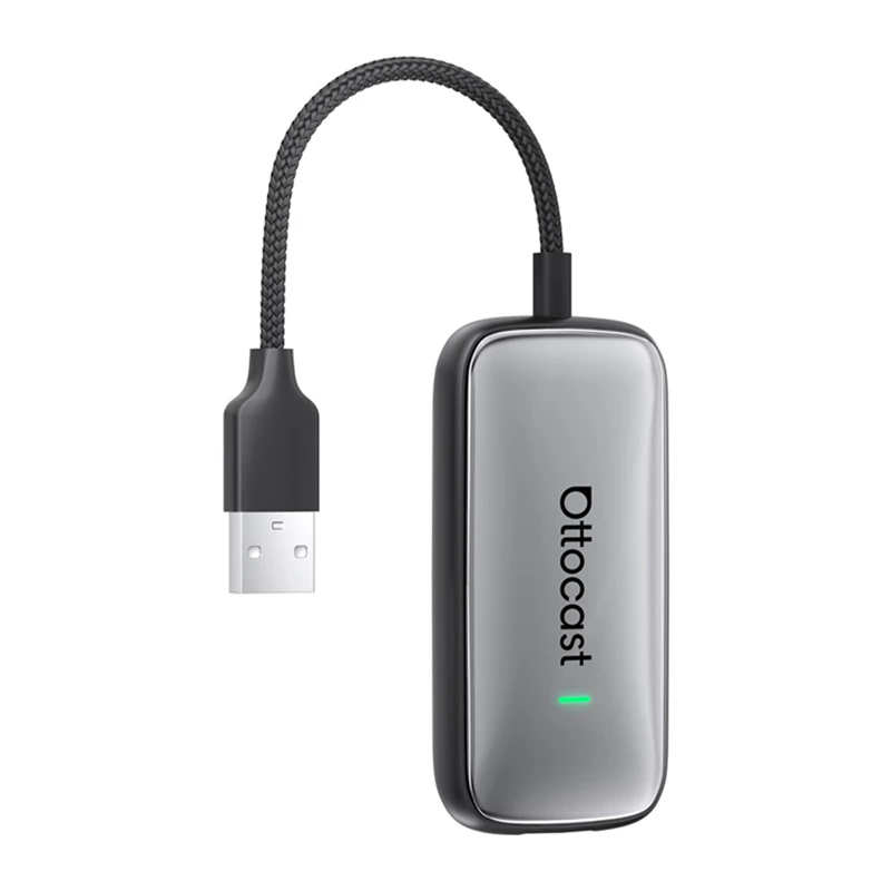Adaptador inalámbrico Ottocast Play2Video CA515-T para CarPlay y Android Auto