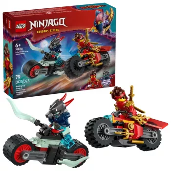 Set de construcción LEGO NINJAGO 71838 Carrera de velocidad en moto de Kai — 79 piezas, 2 minifiguras, edad 6+, dimensiones 40×30×90 mm