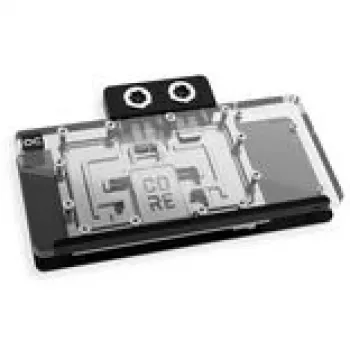 Alphacool Core RX 9070 XT Taichi Bloque de agua para GPU con backplate, Transparente/Cromo