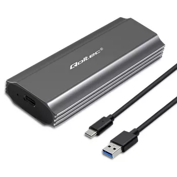 Carcasa | caja NV2271 para disco M.2 SSD | SATA | NVMe | USB-C | 2TB