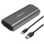Carcasa | caja NV2271 para disco M.2 SSD | SATA | NVMe | USB-C | 2TB