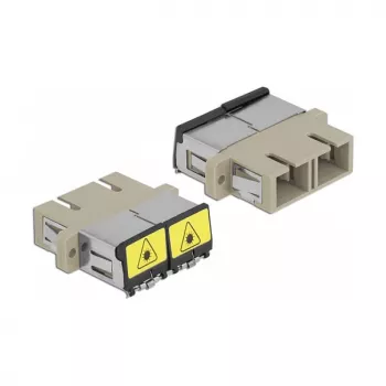 Acoplador de fibra óptica DeLOCK 86894 SC dúplex multimodo beige