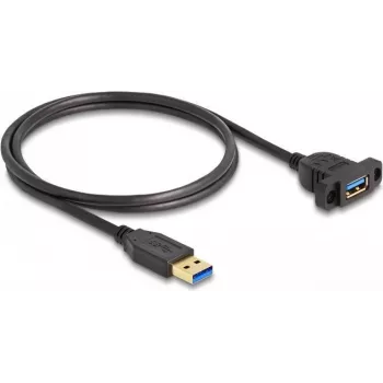 Cable DeLOCK SuperSpeed USB 5 Gbit/s USB Type-A macho a hembra 1 m negro