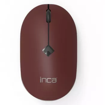 Ratón INCA IWM-231RB 1600 DPI, inalámbrico, 4 botones, marrón, 2,4 GHz