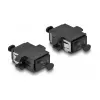DeLOCK acoplador de fibra óptica MPO conector hembra a conector hembra MPO negro