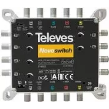 Televes 714502 multiconmutador en cascada, 5 entradas, 6 salidas de abonado
