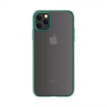 Carcasa rígida protectora Devia Glimmer Serie para iPhone 11 Pro, verde, trasera de PC
