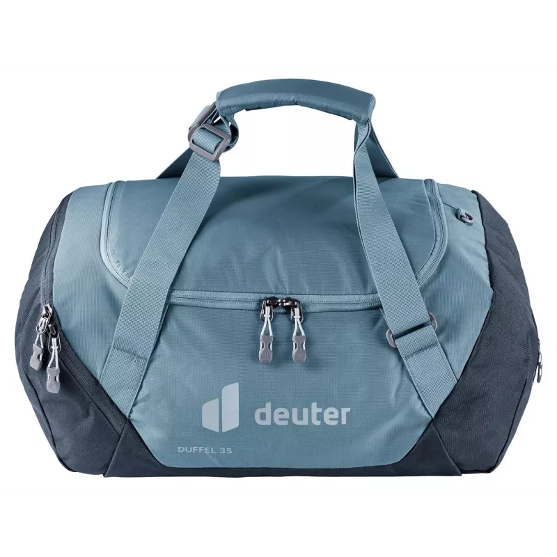 Bolsa de viaje DEUTER Duffel 35 atlantic-ink — capacidad 35 L, fondo impermeable, asas de transporte