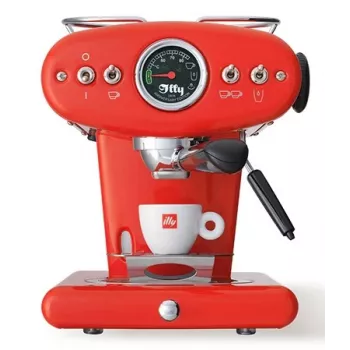 Cafetera espresso Illy X1 manual — depósito de agua de 1 L, 1200 W, cápsulas y café molido, 1 salida