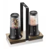 Set de molinillos de sal y pimienta GEFU X-plosion 11 cm Negro — molinillos de mesa manuales, mecanismo de cerámica