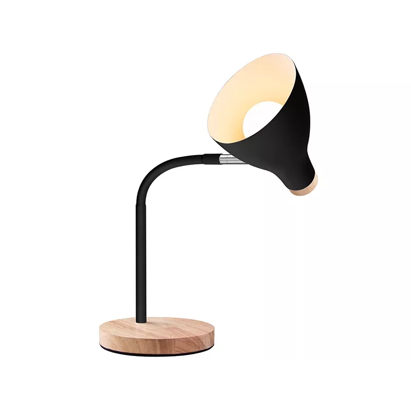 Lámpara de mesa TRACER TRAOSW47237 Scandi negra LED brillo ajustable, brazo ajustable