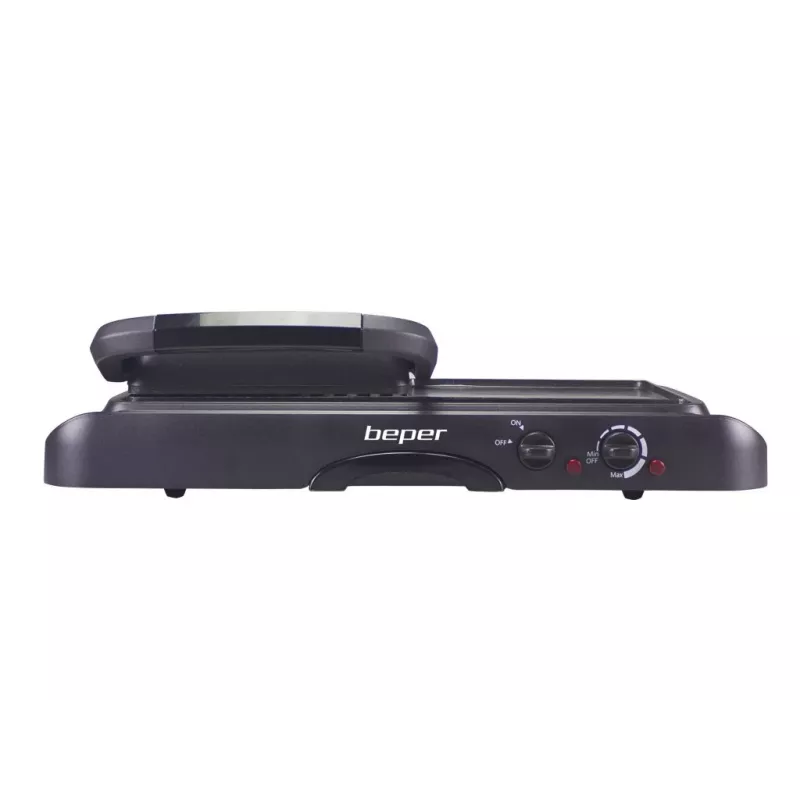 Tostadora Beper P101TOS501 — tostadora eléctrica de acero inoxidable para 2 rebanadas