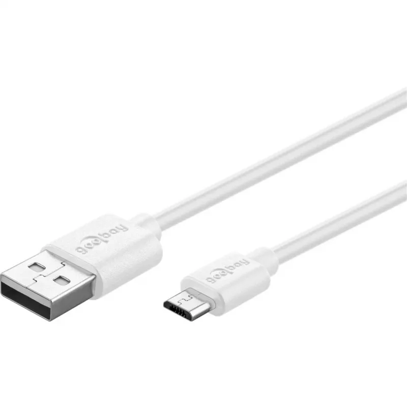 Goobay 44985 cable para móvil blanco