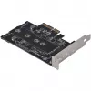 Tarjeta adaptadora Silverstone SST-ECM27 M.2/SATA, PCIe 4.0, 1x M-Key, 2x SATA 6G - Low Profile