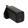 iBOX C-65 negro, cargador universal GaN 65 W con conector macho UK
