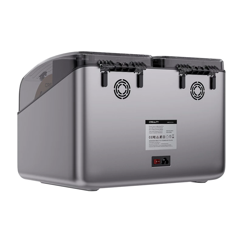 Secador de filamento Creality 4005010100 para impresora 3D — compatible con SpacePi X4, negro/gris, 1 unidad