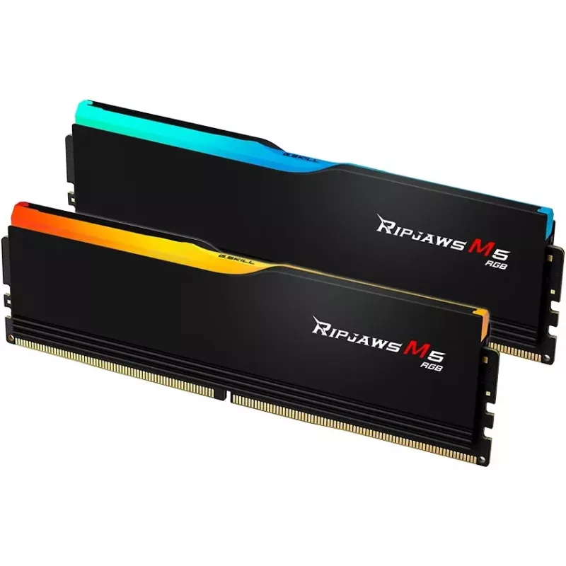 DIMM 48 GB DDR5-5200 (2x 24 GB) Dual-Kit, memoria RAM negra, F5-5200J4040A24GX2-RM5RK, Ripjaws M5, INTEL XMP