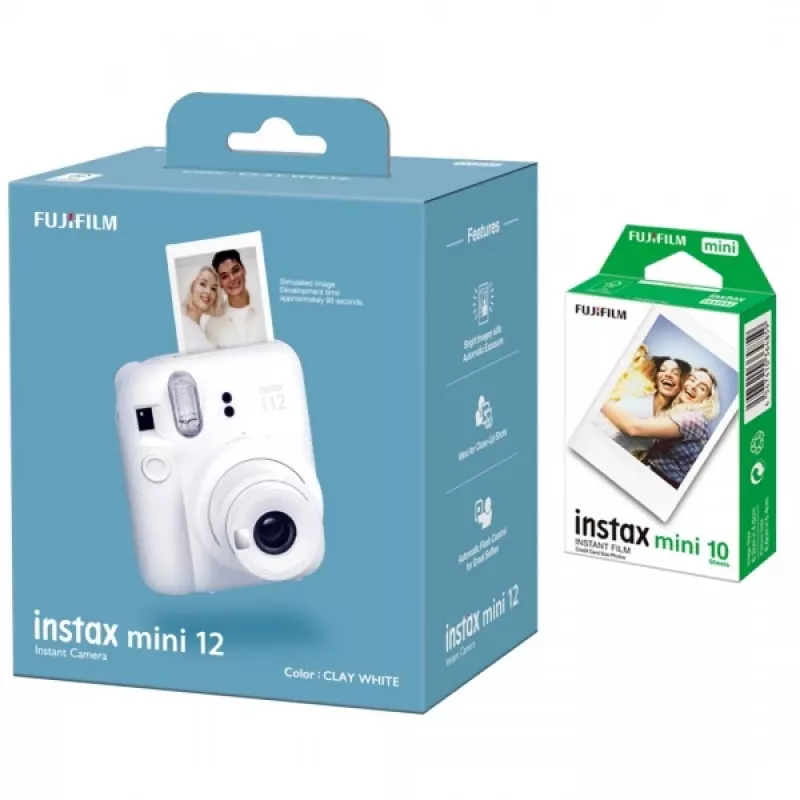 Cámara instantánea Fujifilm Instax Mini 12 – película instantánea, ISO 800