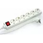 Alargador de corriente e+p E 60/3 3m 6 tomas de corriente AC blanco