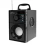 Altavoz portátil MEDIA-TECH MT3179, 20 W (RMS 15 W), Bluetooth 5.1, FM, MicroSD, USB, AUX, Li-Ion, 6 h, carcasa de madera