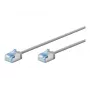 Cable de red CAT 6A U/FTP ultraflexible slim Goobay gris - conector extraplano (74304)