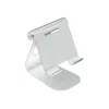 TERRATEC iTab M - Soporte para smartphone / tablet - Aluminio - Plata - Tamaño de pantalla: 8,8-25 cm (3.5-10) - Soporte de mesa (219728)