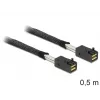 Delock – cable SAS interno – SAS 6Gbit/s – 4x Mini SAS HD (SFF-8643) a 4x Mini SAS HD (SFF-8643) – 50 cm – para ref.: 62703, 62704