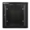 Qoltec 54488 Armario rack de pared de 19 pulgadas, 12U, 600 x 635 x 450 mm, puerta perforada