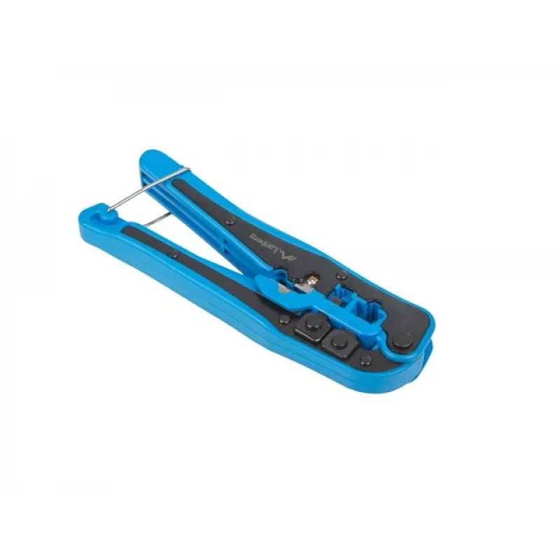 Lanberg NT-0202 Crimpadora para RJ45/RJ12/RJ11, negro/azul