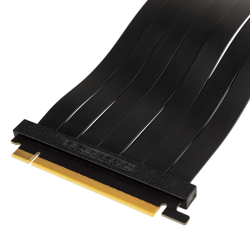 Cable plano riser PCIe x16 PHANTEKS, 90 grados, 22 cm – negro