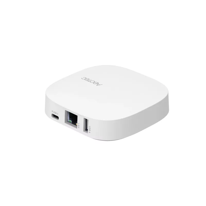 AEOTEC Smart Home Hub 2 – Funciona como SmartThings Hub, EU, Z-Wave, Zigbee 3.0, WiFi | GP-AEOHUBV4EU | Blanco
