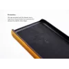 Funda para móvil VixFox para iPhone X/XS, amarillo mostaza, trasera con compartimento para tarjetas