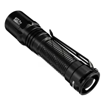 Linterna de mano Nitecore MT2C Pro, LED compacta de aluminio, recargable por USB, 50 lm mín, sumergible 2 m, resistente a impactos, 117,5 mm, 64 g, negra