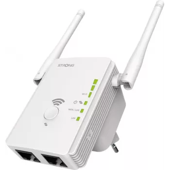Repetidor de red Strong REPEATER300V2 Bridge & Repeater 300 Mbit/s blanco (REPEATER300V2)