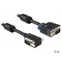 Cable SVGA DeLOCK 83173 2m VGA D-Sub negro