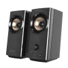 Altavoces de escritorio compactos Hi-Fi CREATIVE T60 2.0 con diálogo claro y sonido envolvente mediante Sound Blaster SmartComms Kit, conexiones de audio USB-C, micrófono y auriculares B