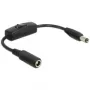 Cable DeLOCK 0,2 m 2x DC 5,5x2,5 mm negro
