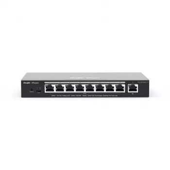 Ruijie Networks RG-ES209GC-P switch de red gestionado Gigabit Ethernet (10/100/1000) Power over Ethernet (PoE) negro