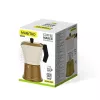 Cafetera moka de aluminio para fogones Maestro MR-1657-3-BEIGE – cafetera espresso de 3 tazas, beige