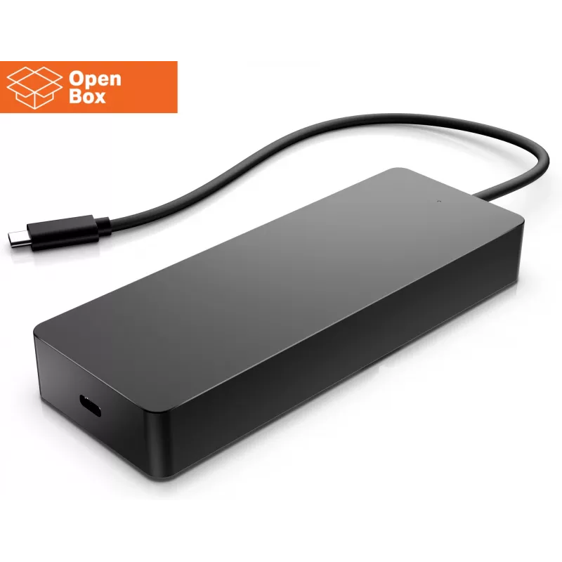 HP Universal USB-C Multiport Travel Hub 65W - OPENBOX - 2 x USB 3.2, 2 x USB-C, 1 x DP, 1 x HDMI, 1 x RJ-45, 1 año de garantía