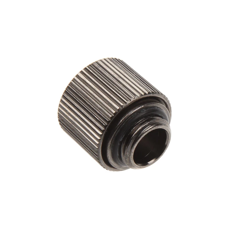 Conector recto G1/4 de pulgada a 13/10 mm - compacto, níquel negro