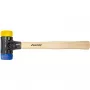 Mazo de goma Safety blando / semiduro (negro/madera, Ø 30 mm)