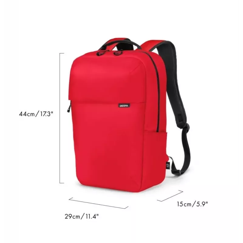 Mochila de ocio DICOTA D32121-RPET roja poliéster rPET