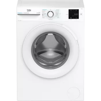 Lavadora BEKO BM3WFSU37013WW, 7 kg, clase energética A, 49,6 cm, 1000 rpm, motor inverter, Steam Cure