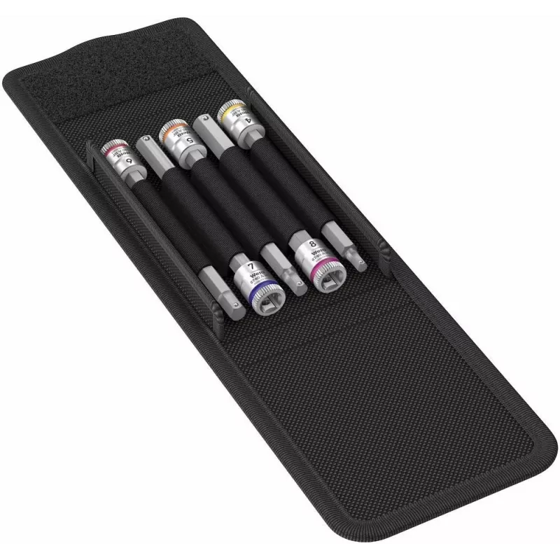 Juego de vasos ZYLKOP 1/4'' 8740 A HF 1, 5 piezas