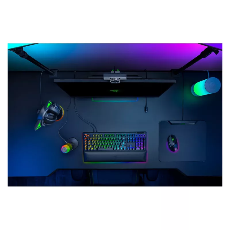 Webcam Razer Kiyo V2 X, 1440p @ 60 FPS, enfoque automático, gran angular - negra