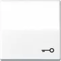 Módulo interruptor de pulsador de montaje en pared JUNG AS 591 T WW Blanco para control eléctrico