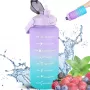 Extralink Motivational Bottle, botella de agua, 2000 ml, lila-azul, BUT-992