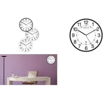 Reloj de pared de cuarzo Unilux Wave, redondo, 30 cm de diámetro, pila AA 1,5 V