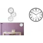 Unilux Wave Reloj de pared radiocontrolado, 300 mm, plateado